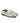 Penny Moccasins in Metallic Cherry Printed Silver Leather - Atlanta Mocassin