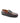 Penny Moccasins in Soft Patent Black and Taupe Leather - Atlanta Mocassin