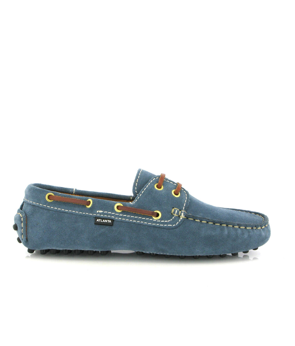 Regatta Drivers in Suede Leather - Blue jeans - Atlanta Mocassin