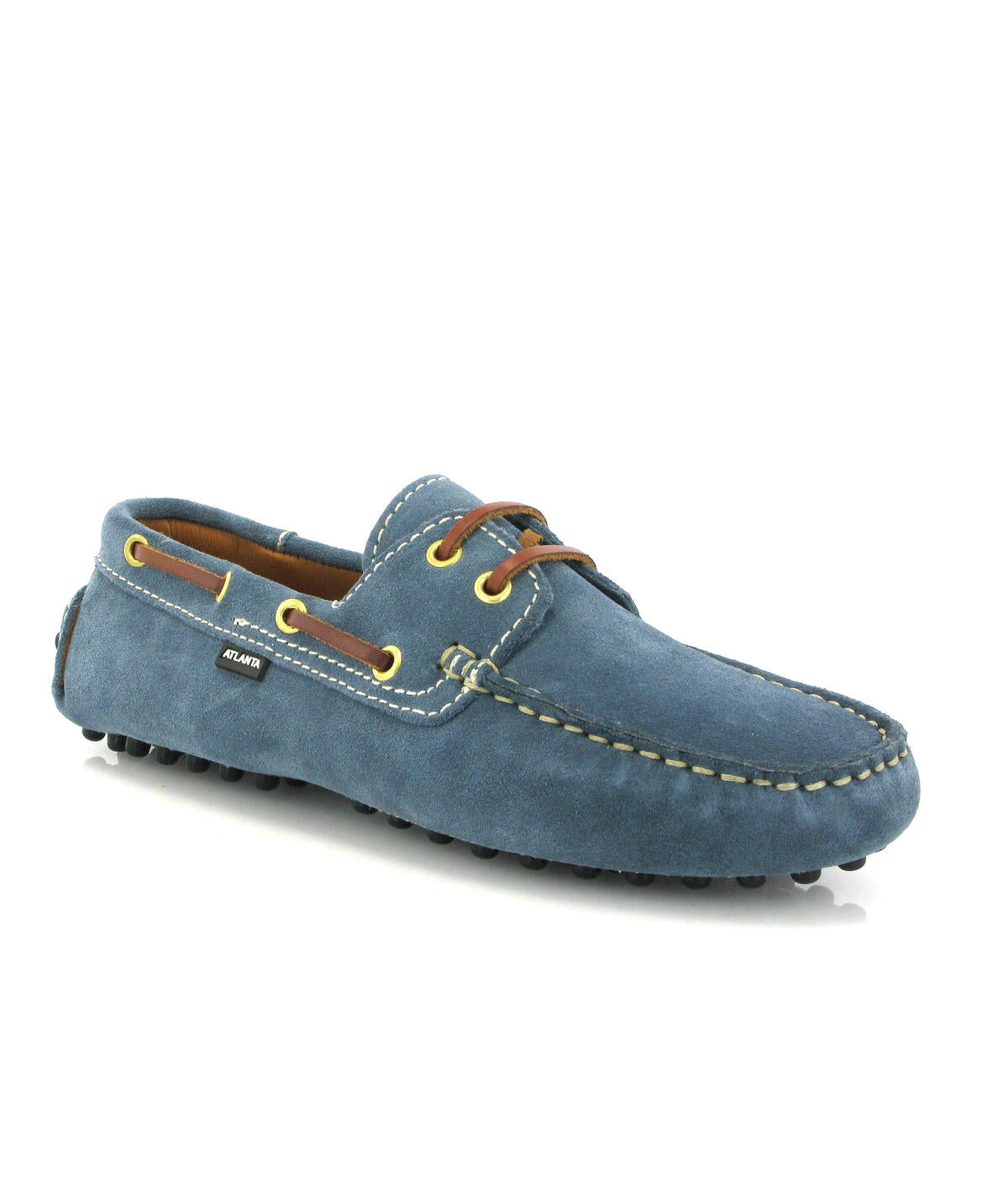 Regatta Drivers in Suede Leather - Blue jeans - Atlanta Mocassin