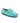 Walkers com aplicação - pele gravada azul turquesa - Atlanta Mocassin