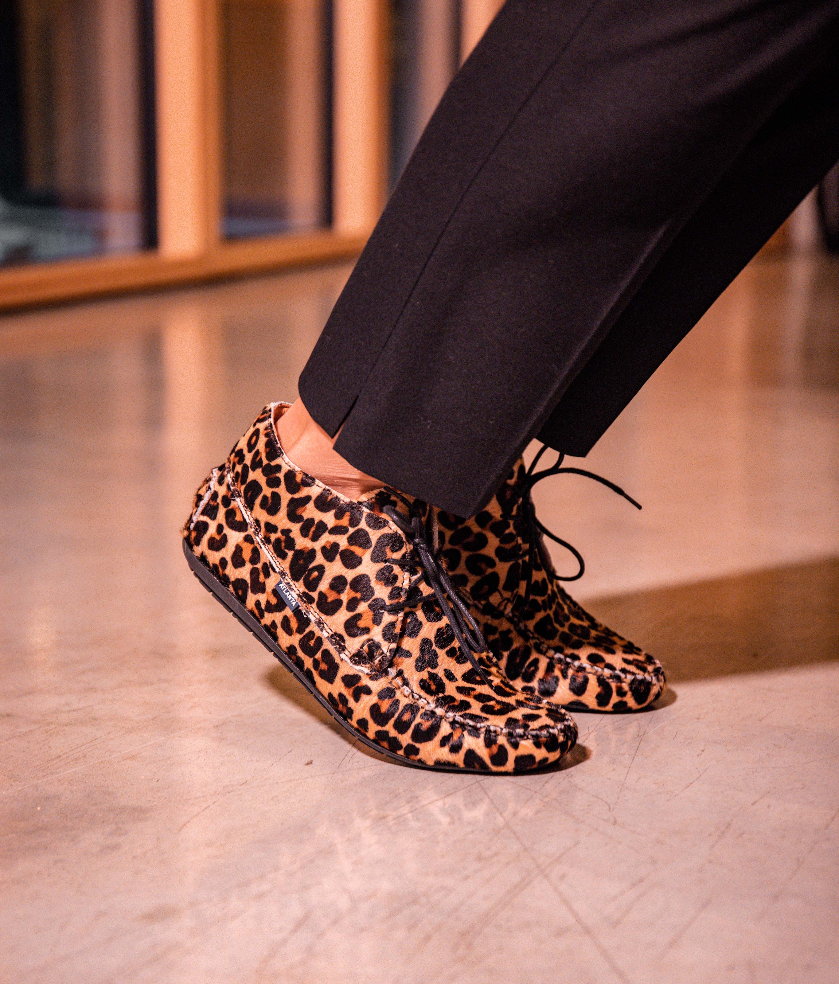 Moccasin Boots - leopard pony leather - Atlanta Mocassin