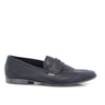 Yacht Loafers in Grainy Leather - Dark Blue - Atlanta Mocassin