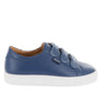 Three Straps Sneakers in Smooth Leather - Blue Ocean - Atlanta Mocassin