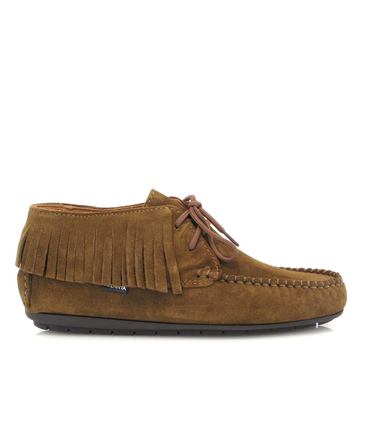 Fringed Moccasin Boots - camel suede - Atlanta Mocassin display picture 1