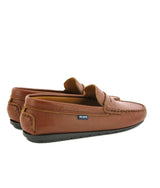 Penny Moccasins in Grainy Leather - Cuoio - Atlanta Mocassin