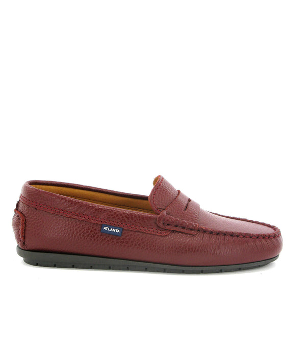 Penny Moccasins in Grainy Leather - Cremisi - Atlanta Mocassin