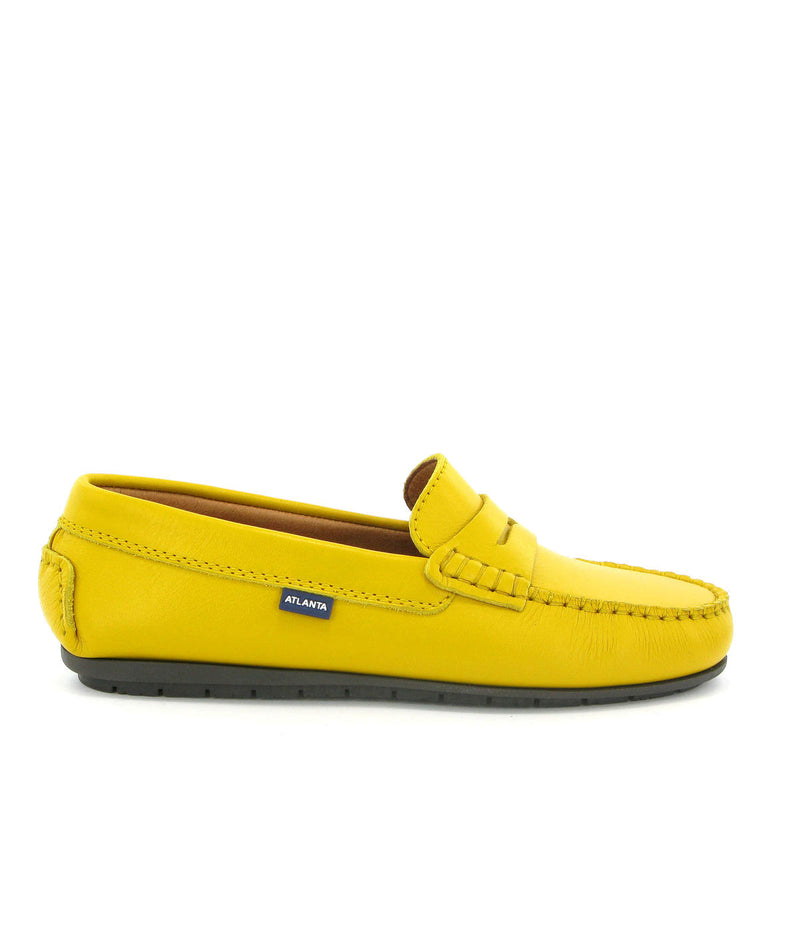 Penny Moccasins in Smooth Leather - Yellow - Atlanta Mocassin