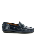 Penny Moccasins in Patent Leather - Navy blue - Atlanta Mocassin