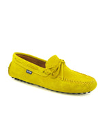 Laces Drivers in Suede - Yellow - Atlanta Mocassin
