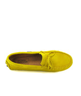 Laces Drivers in Suede - Yellow - Atlanta Mocassin