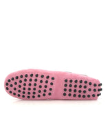 Hazel Laces Home Slippers in Suede - Pink - Atlanta Mocassin