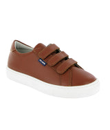 Three Straps Sneakers in Smooth Leather - Cuoio - Atlanta Mocassin