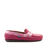 Penny Moccasins in Printed Leather - Pink - Atlanta Mocassin