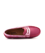 Penny Moccasins in Printed Leather - Pink Print - Atlanta Mocassin