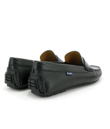 City Loafers in Grainy Leather - Black - Atlanta Mocassin