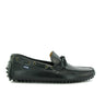 Laces City Drivers in Pull Up Leather - Black - Atlanta Mocassin
