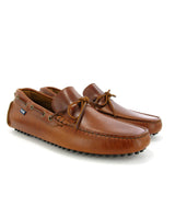 Laces City Drivers in Pull Up Leather - Brandy - Atlanta Mocassin