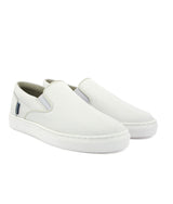 Slip On Sneakers in Smooth Leather - White - Atlanta Mocassin