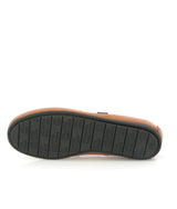 Plain Moccasins in Smooth Leather - Cuoio - Atlanta Mocassin
