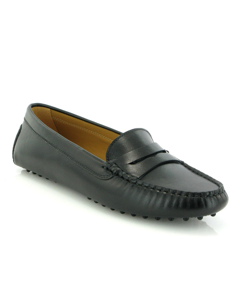 Michele Drivers in Smooth Leather - Black - Atlanta Mocassin