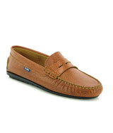 Penny Moccasins in Large Grainy Leather - Camel - Atlanta Mocassin