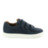 Three Straps Sneakers in Smooth Leather - Dark Blue - Atlanta Mocassin