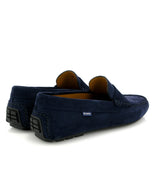 City Loafers in Suede - Navy Blue - Atlanta Mocassin