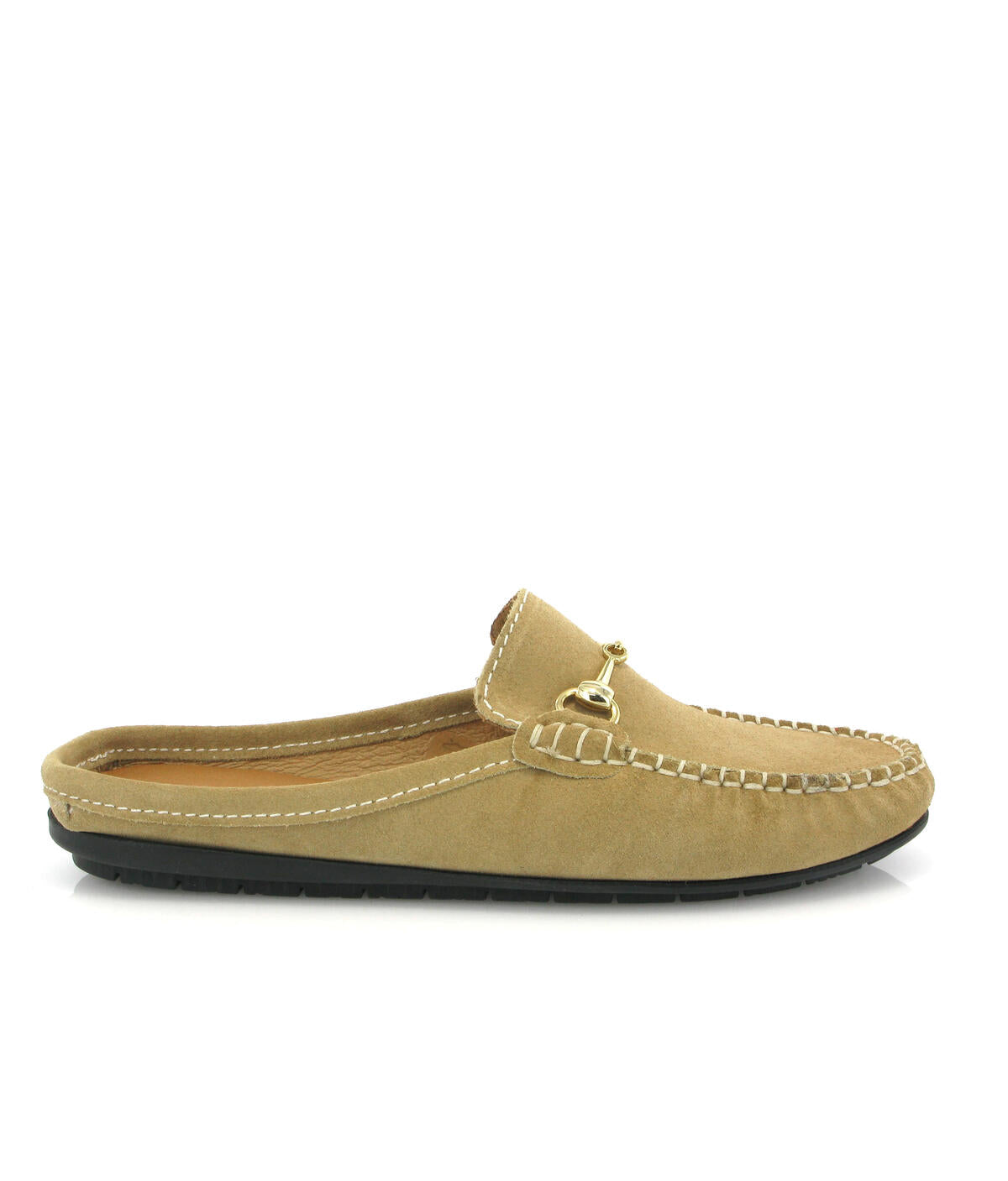 Fiji Buckle Beige Suede