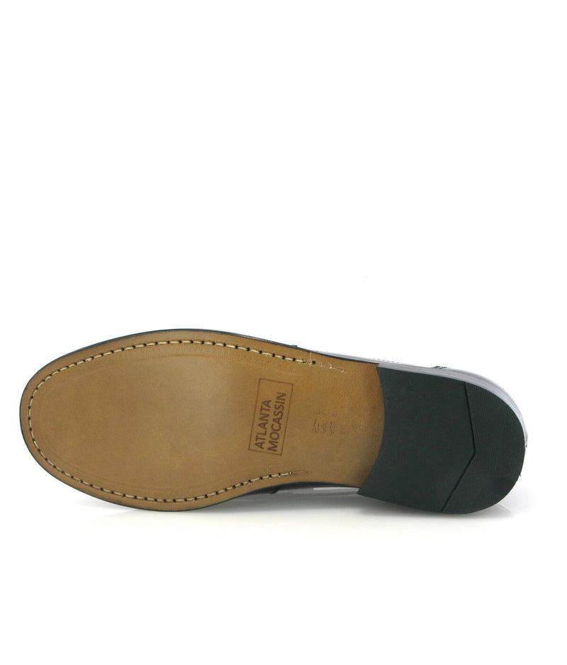 Boston Tassel Loafers in Polished Leather - Burgundy - Atlanta Mocassin