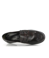 Boston Loafers in Polished Leather - Burgundy - Atlanta Mocassin