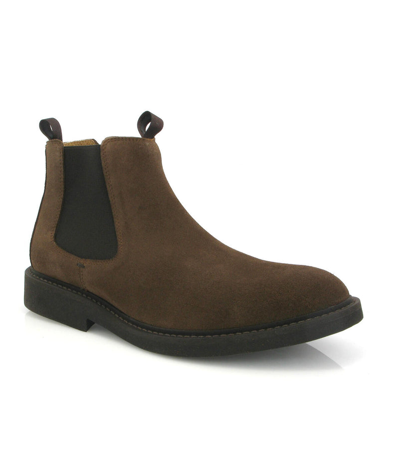 Chelsea Boots in Suede - Taupe - Atlanta Mocassin