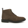 Lace Up Boots in Suede - Taupe - Atlanta Mocassin