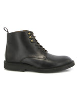 Lace Up Boots in Pull Up Leather - Dark Brown - Atlanta Mocassin