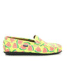 Plain Moccasins in Smooth Leather - Watermelon Print - Atlanta Mocassin