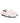 Plain Moccasins in Smooth Leather - White/Embroidered Flowers - Atlanta Mocassin