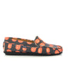 Plain Moccasins in Leather - Pumpkins Print - Atlanta Mocassin