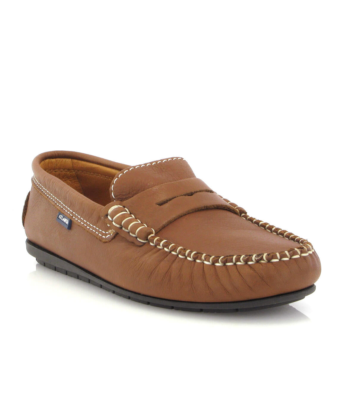 Penny Moccasins in Soft Nappa Leather - Camel - Atlanta Mocassin