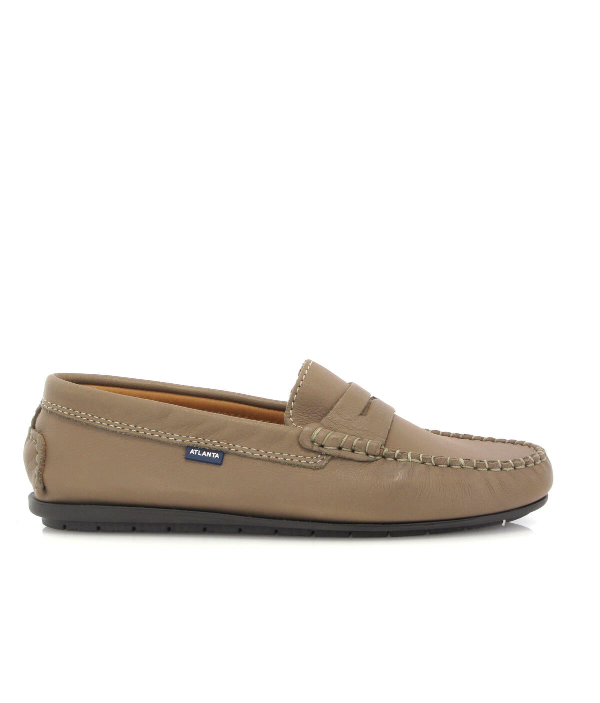 Penny Moccasins in Soft Nappa - Taupe - Atlanta Mocassin