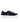 3 Straps Sneakers in Velvet Leather - Navy Blue/Embroidered Moon and Stars - Atlanta Mocassin