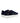 3 Straps Sneakers in Velvet Leather - Navy Blue/Embroidered Moon and Stars - Atlanta Mocassin