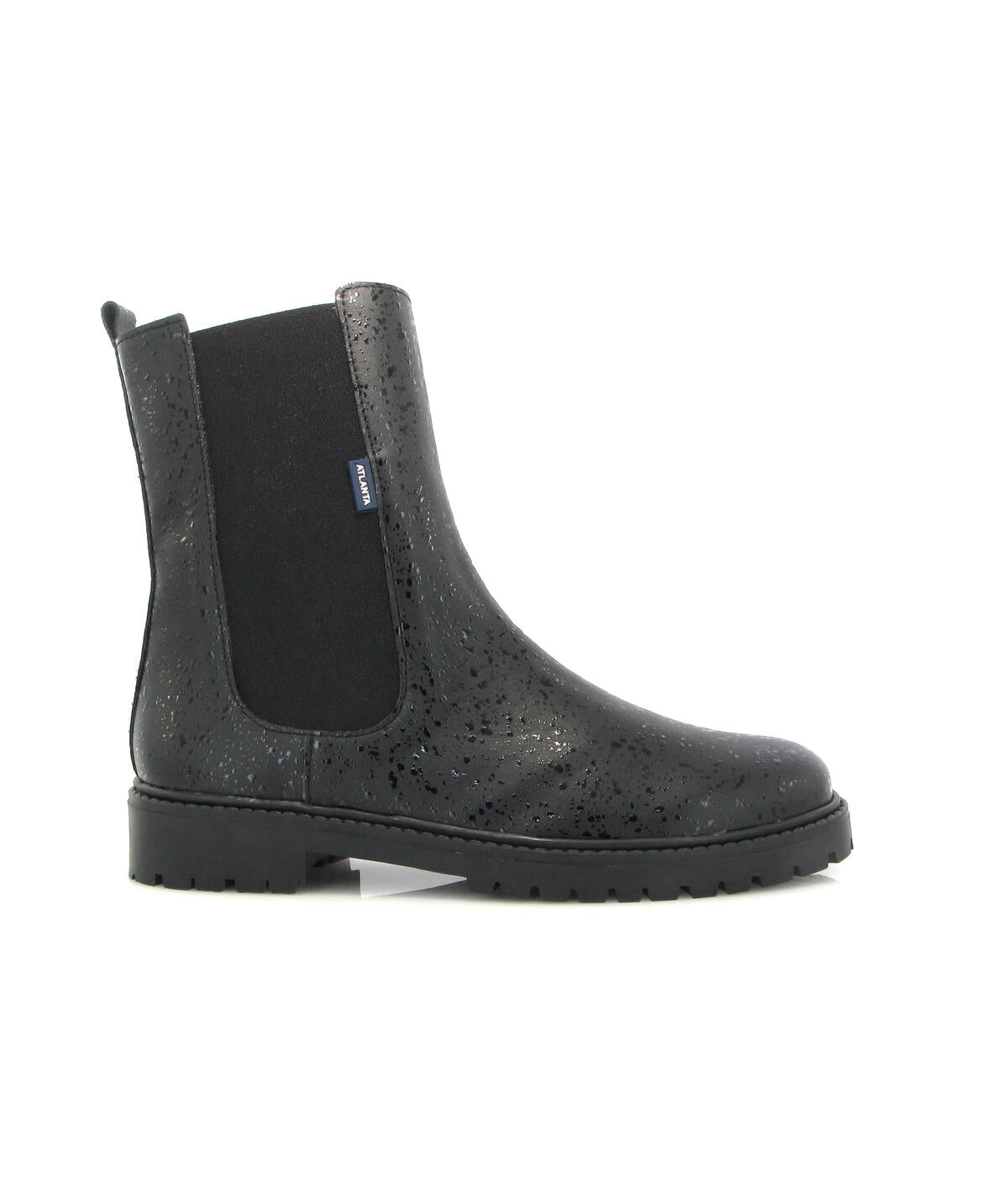 Nyra Boots in Rugiada Leather - Black - Atlanta Mocassin