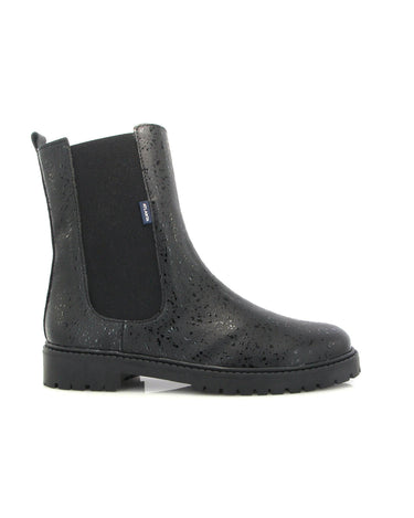 Nyra Boots in Rugiada Leather - Black - Atlanta Mocassin