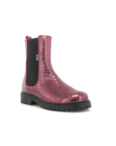 Nyra Boots in Mirage Leather - Red - Atlanta Mocassin