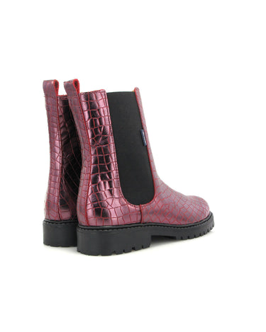 Nyra Boots in Mirage Leather - Red - Atlanta Mocassin