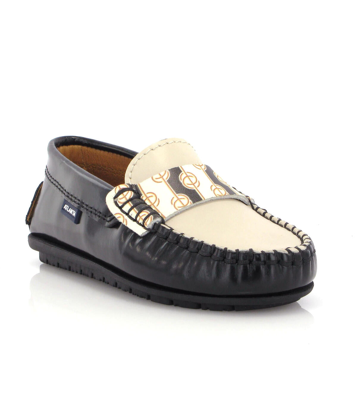 Penny Moccasins in Polished Leather - Balck - Atlanta Mocassin