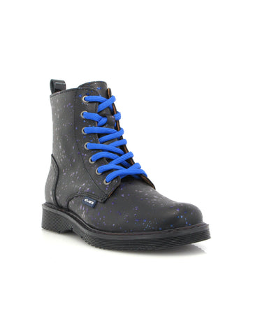 Katy Boots in Rugiada Leather - Blue - Atlanta Mocassin