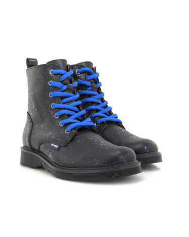 Katy Boots in Rugiada Leather - Blue - Atlanta Mocassin