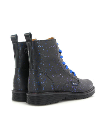 Katy Boots in Rugiada Leather - Blue - Atlanta Mocassin