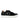 Laces and Zip Sneakers in Velvet Leather - Black/Embroidered Moon and Stars - Atlanta Mocassin